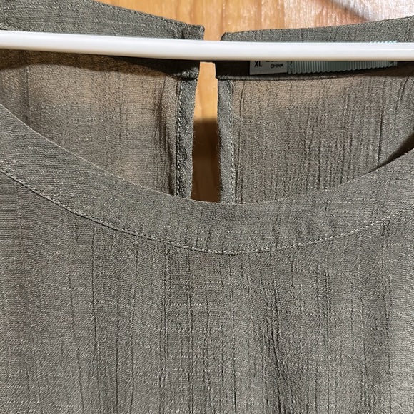 Maurices olive green top, XL - Picture 3 of 6